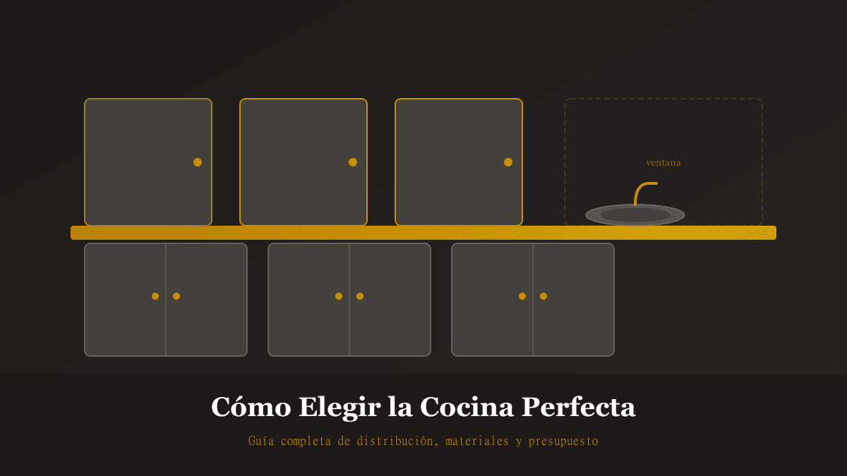 Cocina moderna a medida con acabados premium