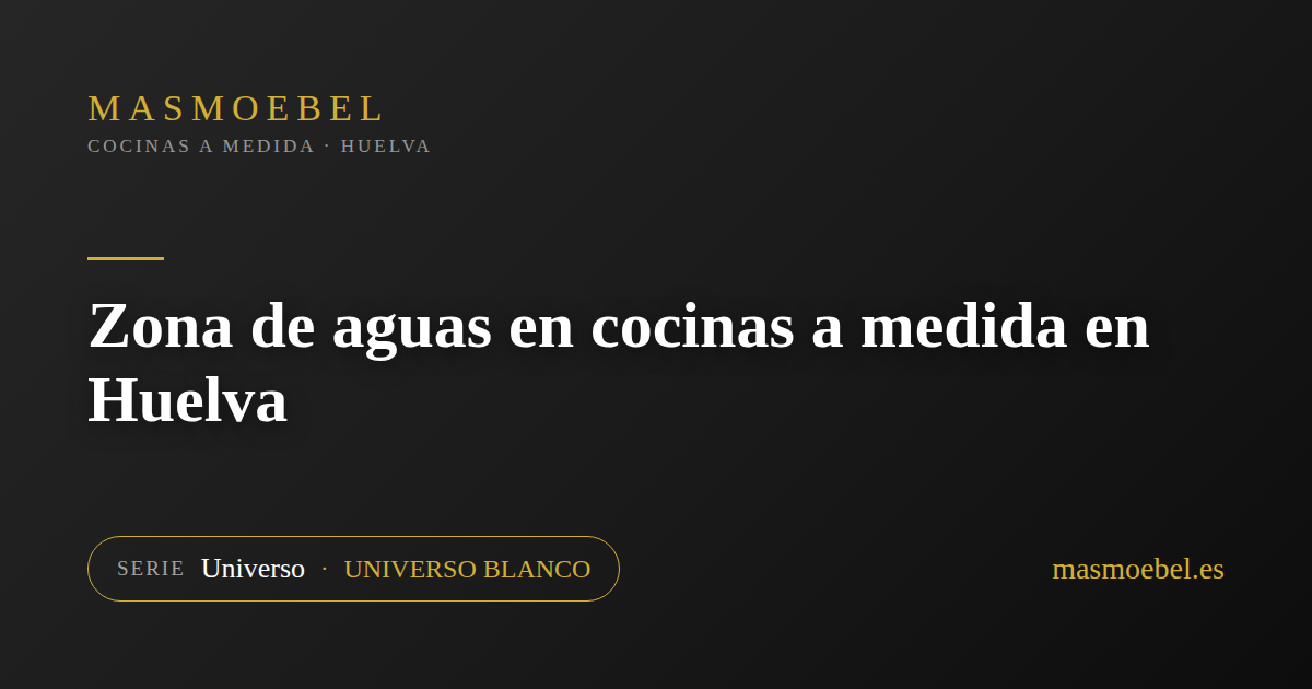 Zona de aguas en cocinas a medida en Huelva