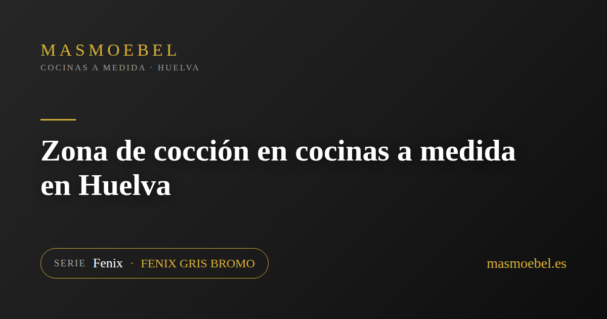 Zona de cocción en cocinas a medida en Huelva